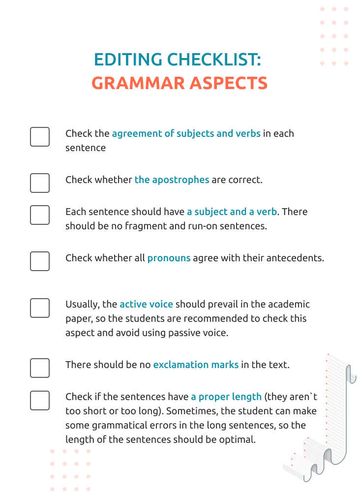 Editing Checklist