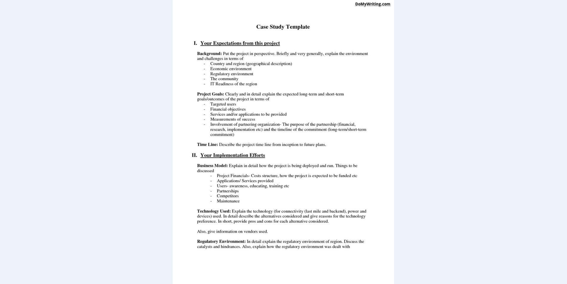 Psychology Case Study Template from domywriting.com