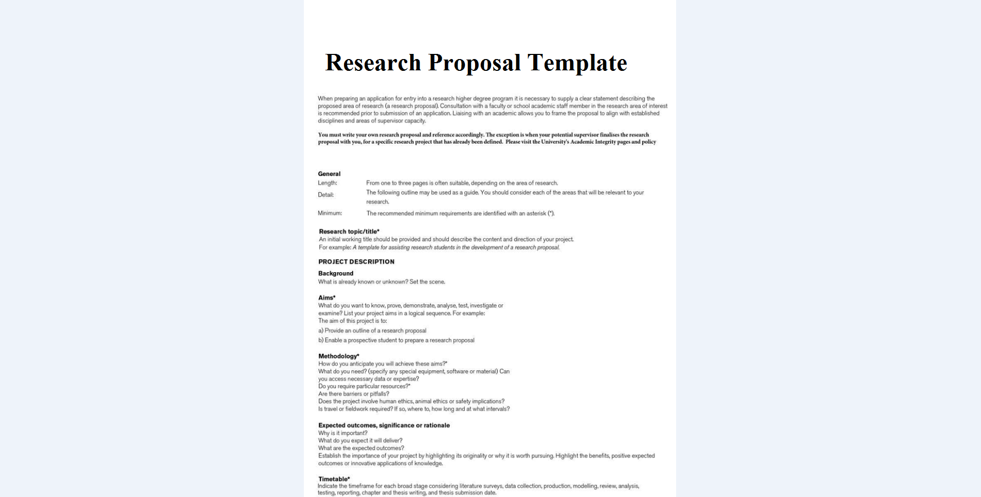 Research methodology examples research proposals ...