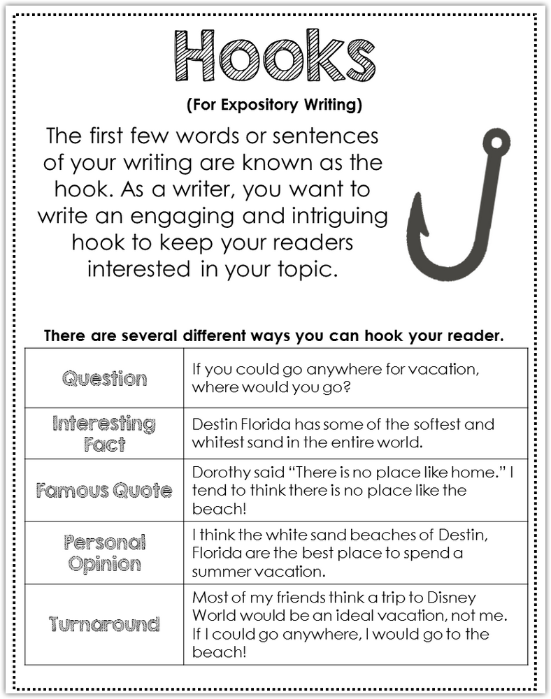 how to write a good essay hook