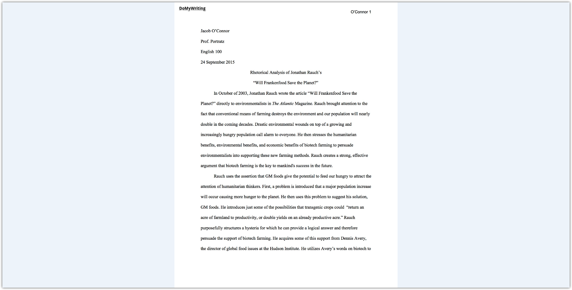 rhetorical analysis essay thesis outline